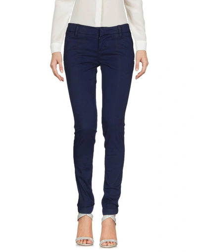 Entre Amis Casual Pants In Blue