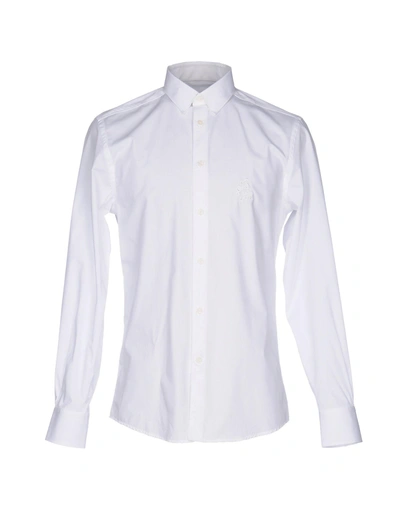 Versace Solid Color Shirt In White