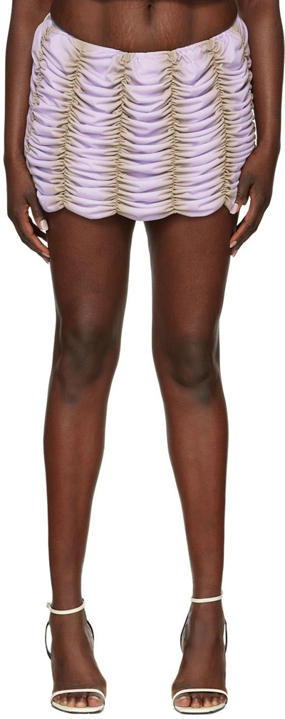 Ester Manas Ssense Exclusive Purple Miniskirt In Gradi Lilac