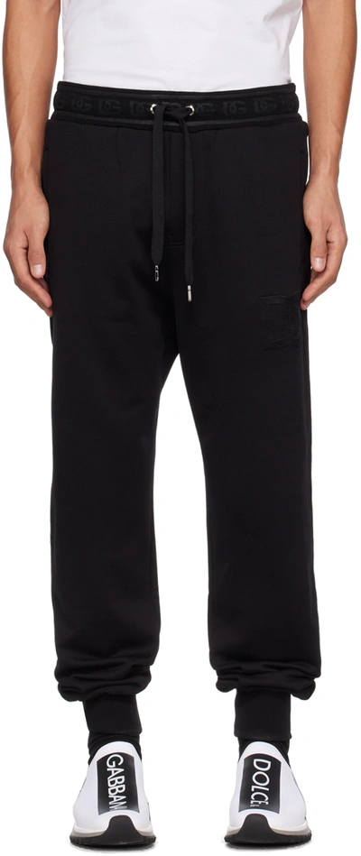 Dolce & Gabbana Dg Essential Trousers Black In N0000 Nero