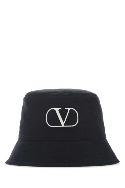 Valentino Garavani Black Vlogo Bucket Hat