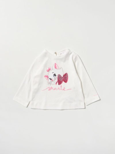 Monnalisa Babies' T-shirt With Aristocats Print In Cream