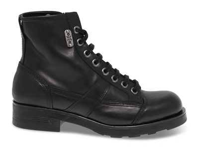 Oxs Men's Black Other Materials Ankle Boots