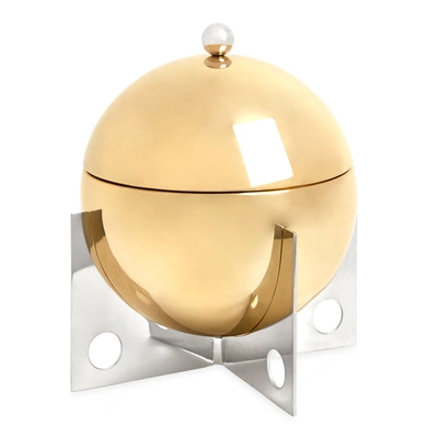 Jonathan Adler Gold Tone Berlin Ice Bucket