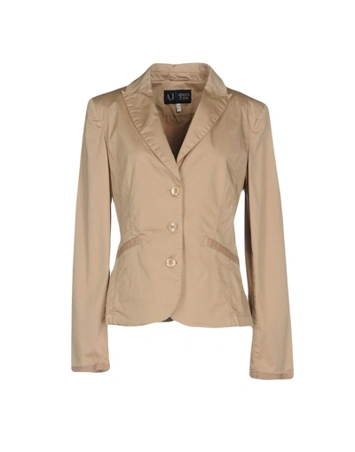 Armani Jeans Blazer In Beige