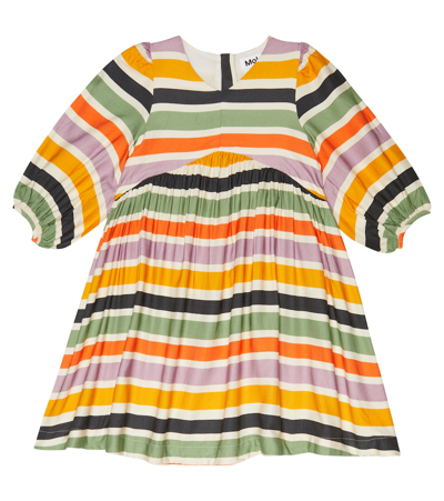 Molo Kids' Chrissy Striped Dress Nebular Stripe