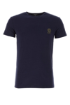 Versace Jersey V-neck T-shirt In Navy