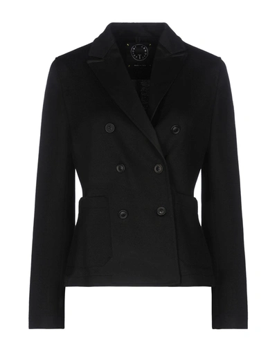 T-jacket By Tonello Suit Jackets In Black