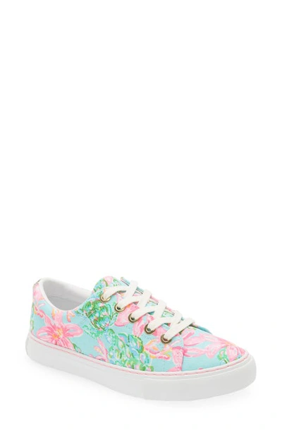 Lilly Pulitzer Abigail Sneaker In Surf Blue