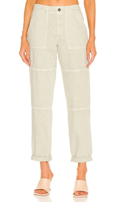 Bella Dahl Sutton Rolled Patch Pant In Sage