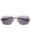 Dita Eyewear Flight Squared Sunglasses In Metallic