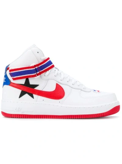 Nike White Riccardo Tisci Edition Air Force 1 High Sneakers