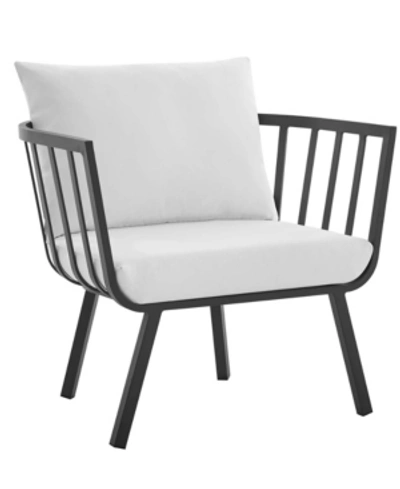 Modway Riverside Outdoor Patio Aluminum Armchair In White