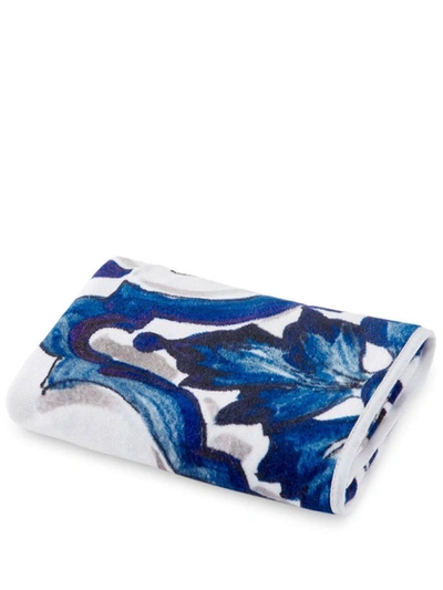 Dolce & Gabbana Terry Cotton Guest Towel In Multicolor