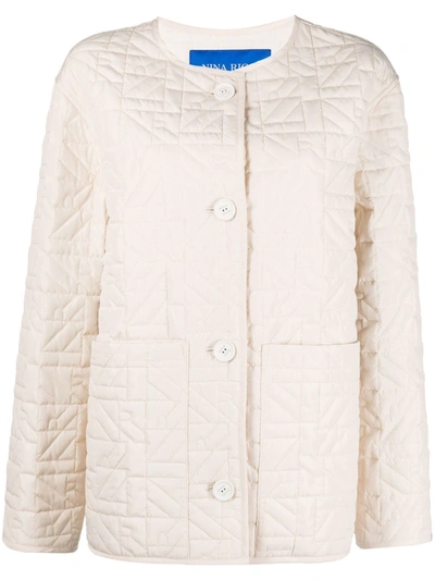 Nina Ricci Quilted Boxy Jacket In Neutrals