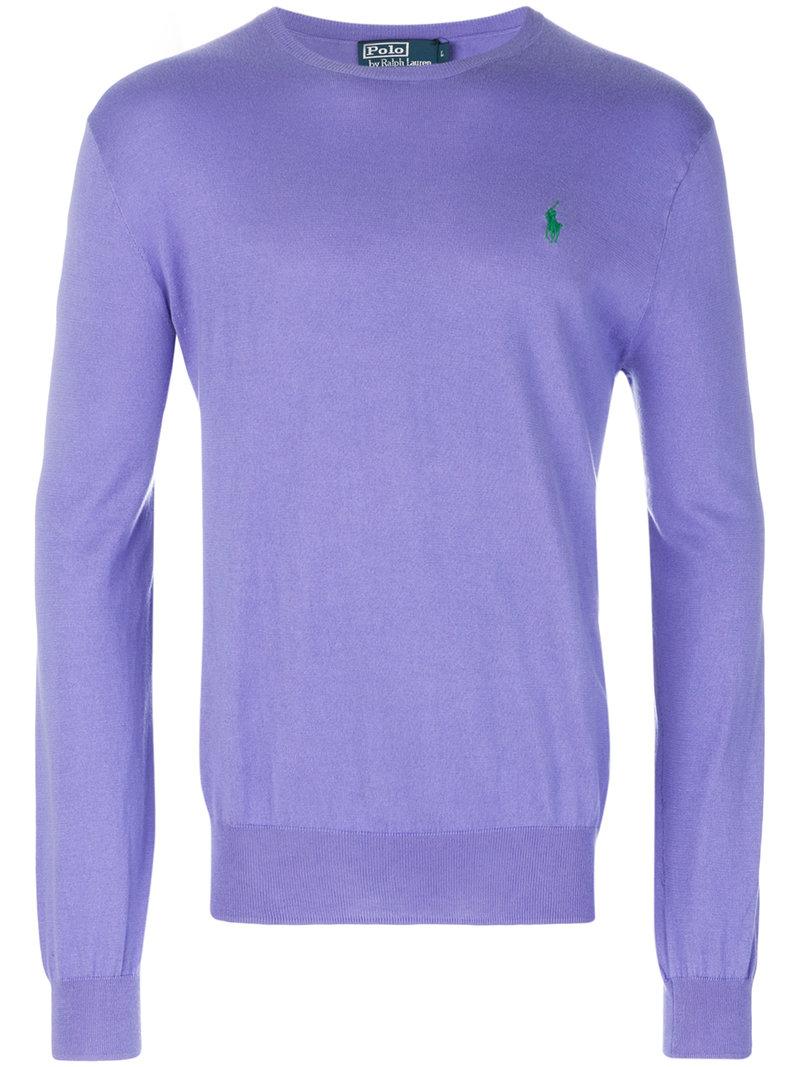 polo purple sweater