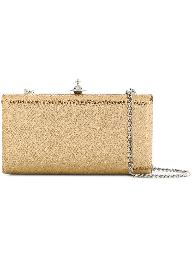 vivienne westwood gold clutch bag
