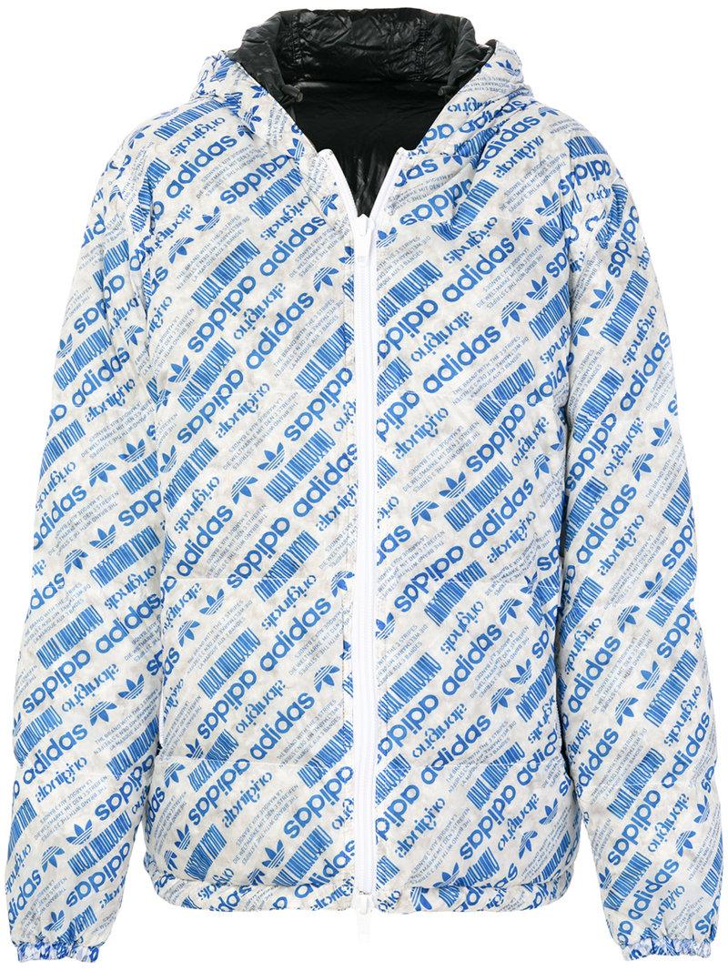 blue adidas puffer jacket