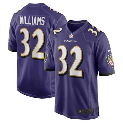 Nike Marcus Williams Purple Baltimore Ravens Player Game Jersey