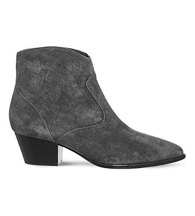 Ash Heidi Bis Suede Ankle Boots In Bistro Soft Suede