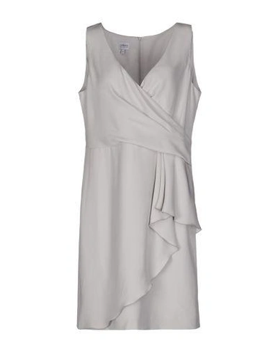 Armani Collezioni Short Dress In Light Grey