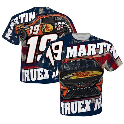 Stewart-haas Racing Team Collection White Martin Truex Jr Bass Pro Shops Sublimated Patriotic Total