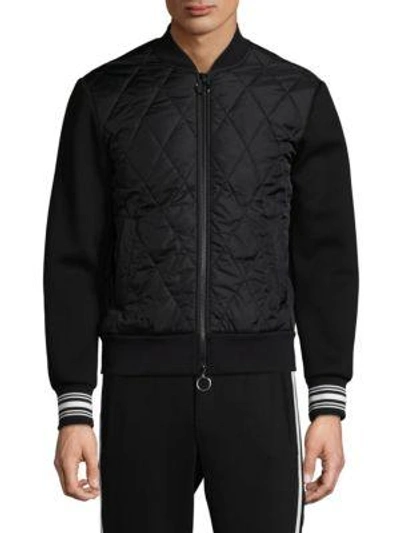 Neil Barrett Quilted Bomber Jacket In Black