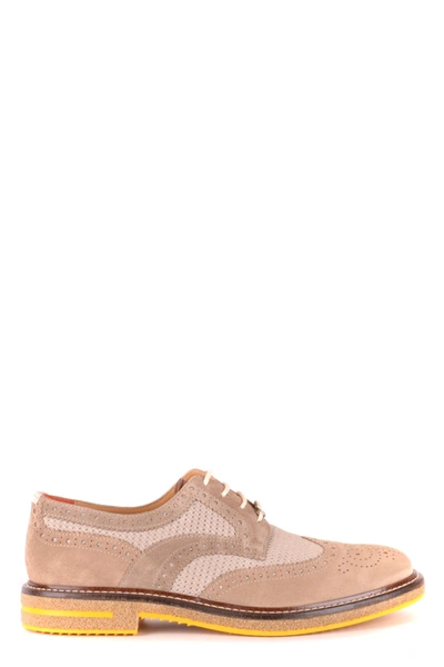Brimarts Men's Beige Other Materials Lace-up Shoes In Brown | ModeSens