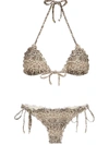 Amir Slama Python Print Bikini Set In Neutrals