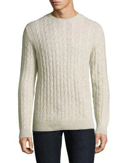 Barbour Sanda Cable Knit Sweater In Ecru