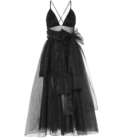 Rosie Assoulin Cotton-blend Sleeveless Dress In Black