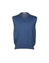 Gran Sasso Sleeveless Sweater In Blue