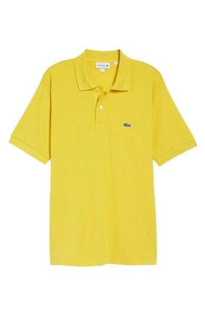 Lacoste 'l1212' Pique Polo In Calcutta Yellow