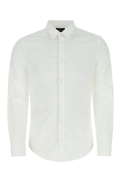 Giorgio Armani Button In White