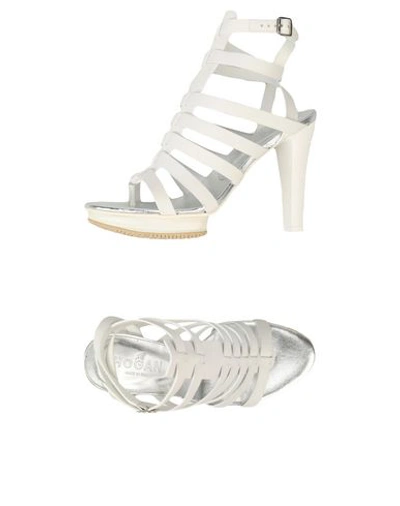 Hogan Sandals In White