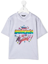 Balenciaga Little Kid's & Kid's Multicolored Washed T-shirt In Grey