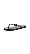 Tory Burch Thin Flip Flop In Gray