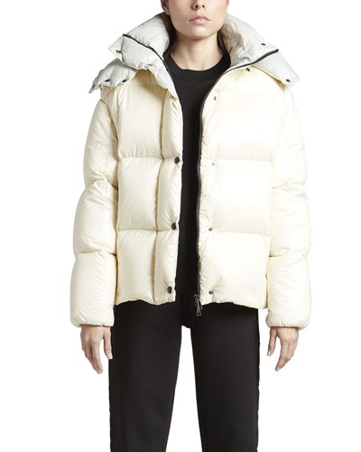 Moncler Parana Nylon Down Jacket In Natural