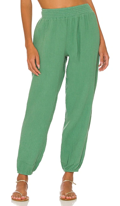 Bobi Beach Gauze Trouser In Green