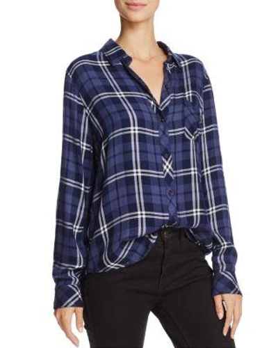 Rails Hunter Plaid Shirt In Navy/ Lipstick