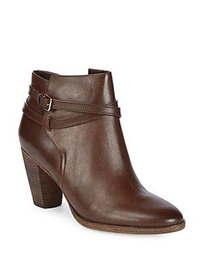 Cole Haan Hayes Belted Leather Bootie In Chestnut