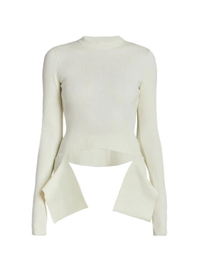 Givenchy Rib-knit Sweater In Off White