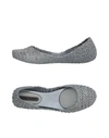 Melissa Ballet Flats In Silver