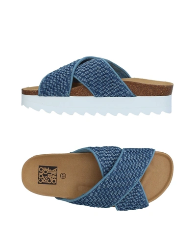 Colors Of California Sandals In Blue