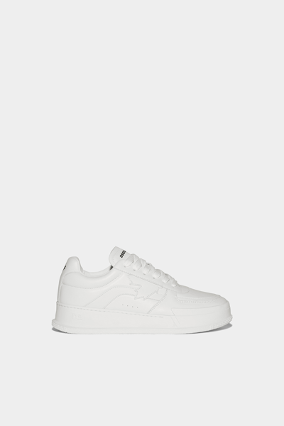 Dsquared2 Leather Canadian Sneakers In White