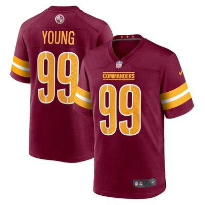 Nike Kids' Youth  Chase Young Burgundy Washington Commanders Game Jersey