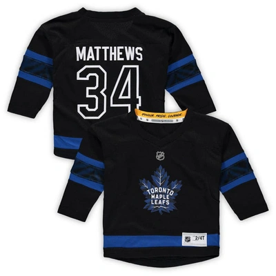 Outerstuff Kids' Toddler Auston Matthews Black Toronto Maple Leafs Alternate Replica Player Jersey