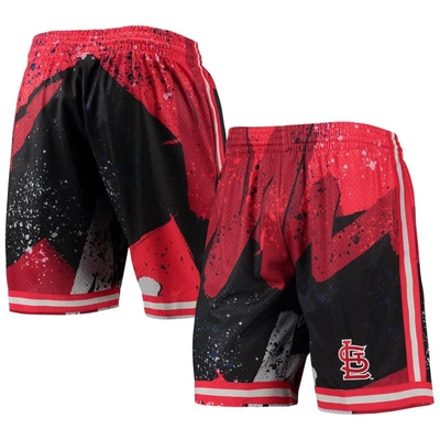Mitchell & Ness Men's  Red St. Louis Cardinals Hyper Hoops Shorts