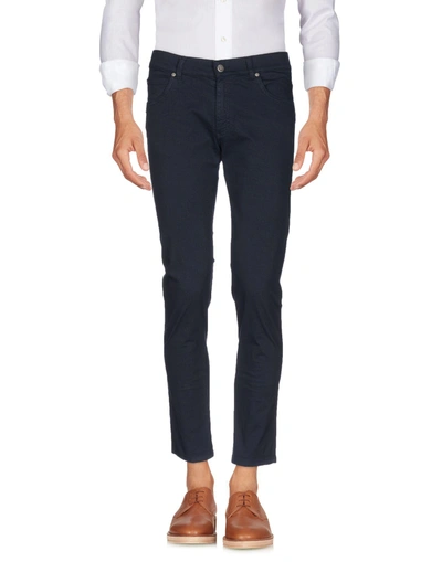 Grey Daniele Alessandrini Casual Pants In Dark Blue