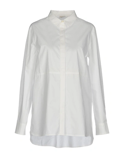 Charli Solid Color Shirts & Blouses In White